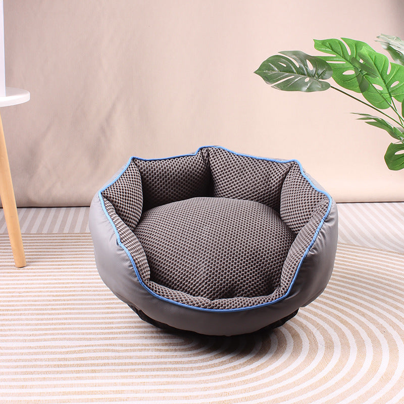 Hot pet cat nest machine washable Amazon winter warm plush kennel pet sofa mattress