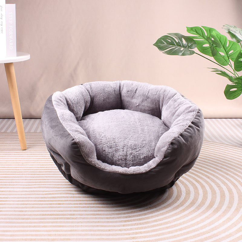 Hot pet cat nest machine washable Amazon winter warm plush kennel pet sofa mattress