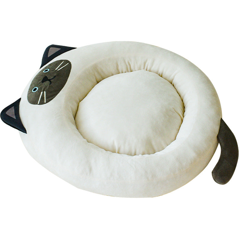 Cartoon Style Pet Bed for Cats and Dogs