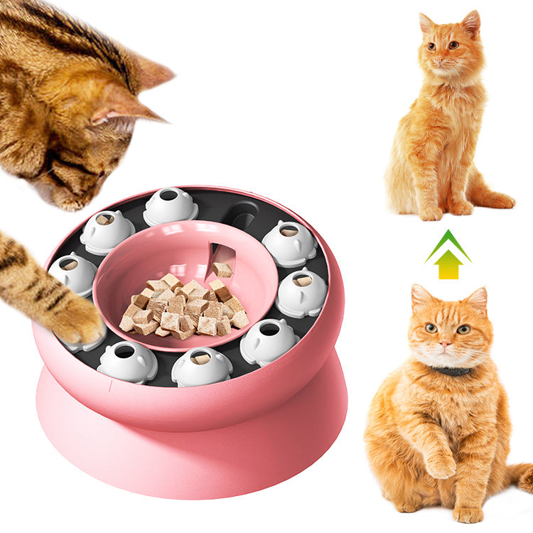 Amazon new pet cat self-Hi relieving stuffy slow food tableware cat bowl educational feeder healthy feeding Basin