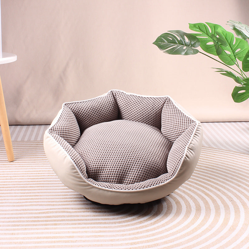 Hot pet cat nest machine washable Amazon winter warm plush kennel pet sofa mattress