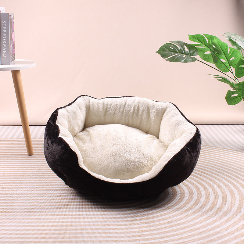 Hot pet cat nest machine washable Amazon winter warm plush kennel pet sofa mattress